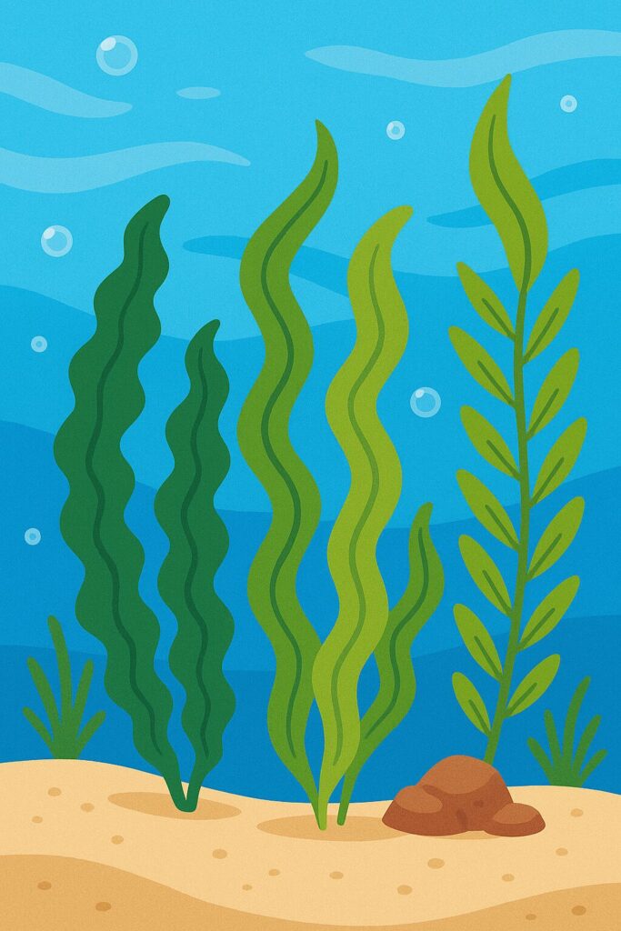 だし塩をイメージした海の画像