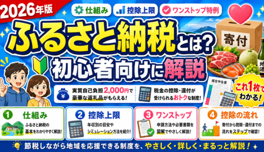 【2026年】ふるさと納税とは？仕組み・控除上限・ワンストップ特例を初心者向けに解説
