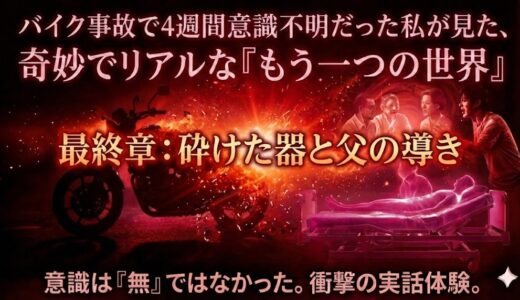 4週間意識不明でみた奇妙でリアルな世界 最終章：砕けた器と父の導き