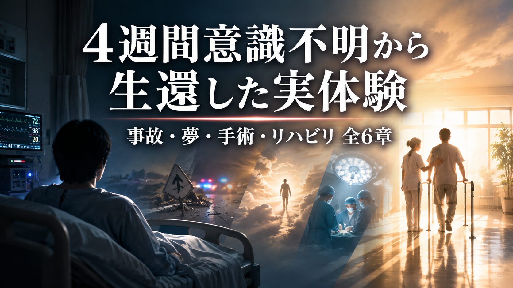 4週間意識不明から生還した実体験｜事故・夢・手術・リハビリ全6章
