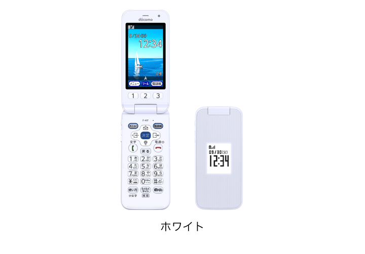 ドコモ らくらくホン F-41F ホワイトの製品画像