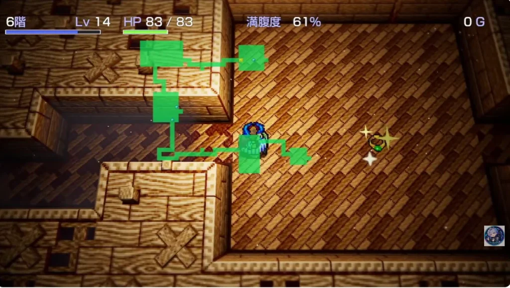 6階で光った状態で落ちている指輪