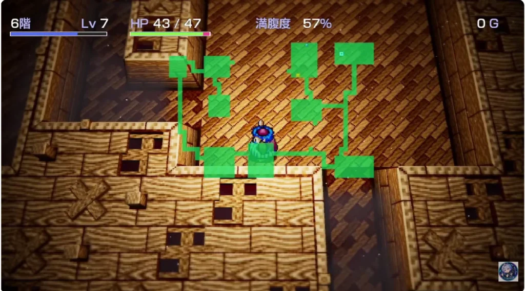 6階・レベル7の状態（レベルが下がる前）